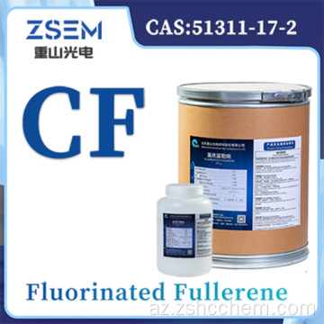 Florlu Fullerene C60F48 CAS: 51311-17-2 Kimyəvi Tozlu Qatı Batareya Katot Materialı